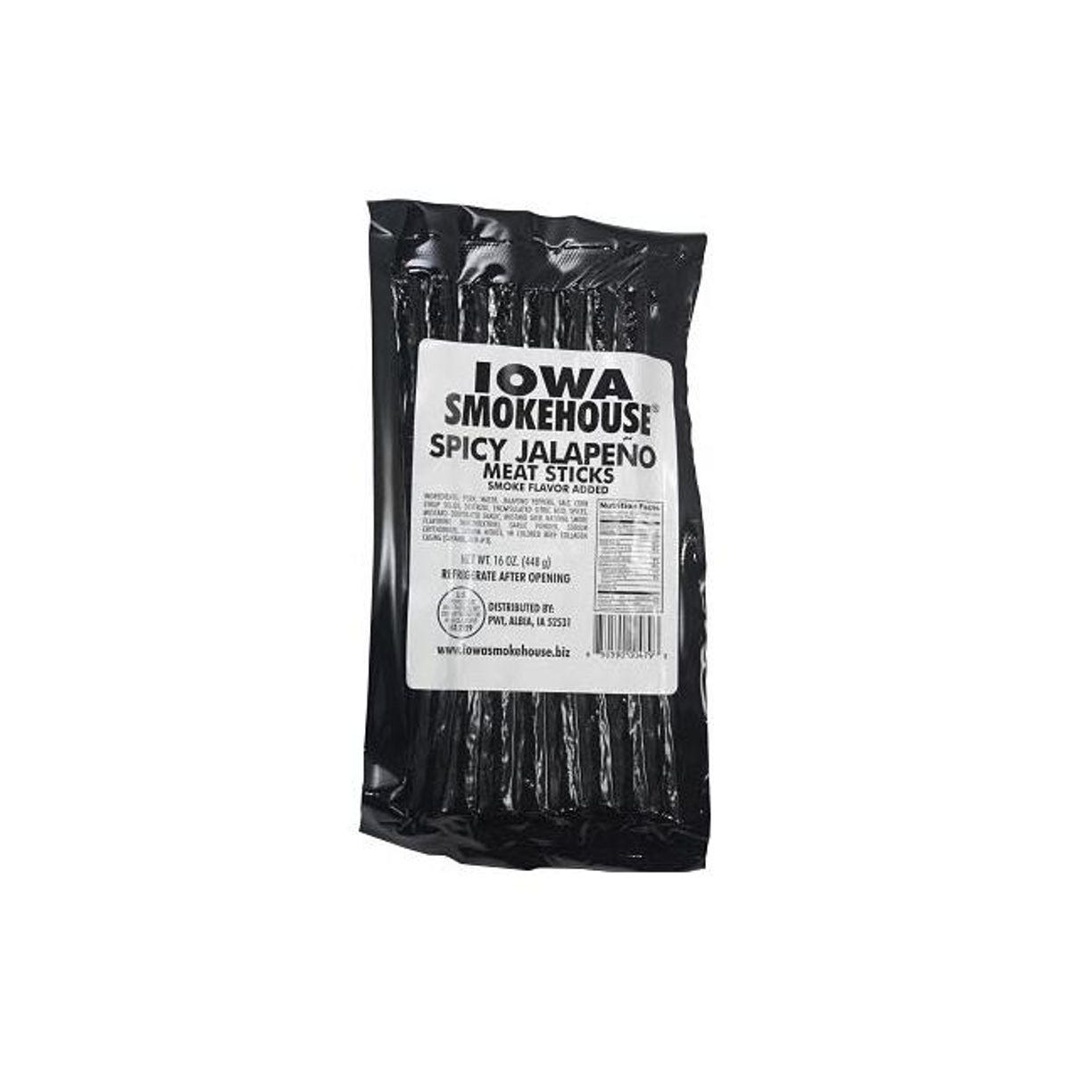 Iowa Smokehouse 16 Oz. Spicy Jalapeno Meat Sticks