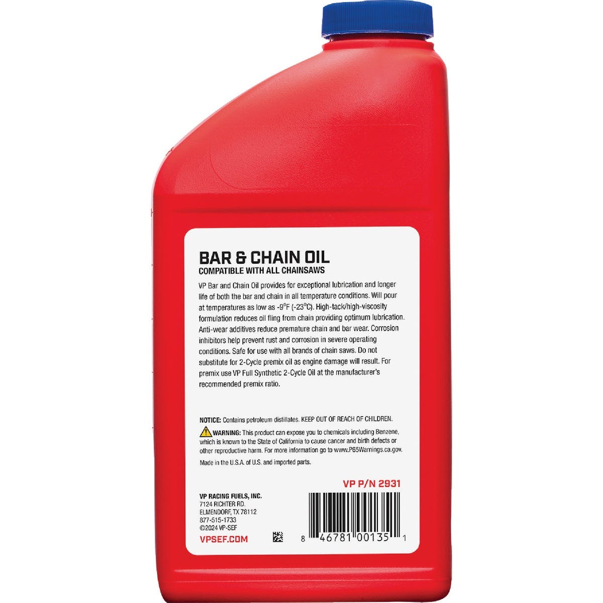 VP Racing Fuels Quart Bar & Chain Oil - photo 2 VP Racing Fuels Quart Bar & Chain Oil - photo 2