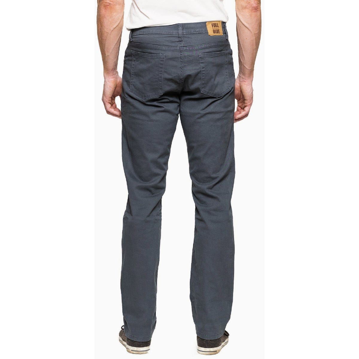 Full Blue Gray 38x32 5-Pocket Twill Pants - photo 3