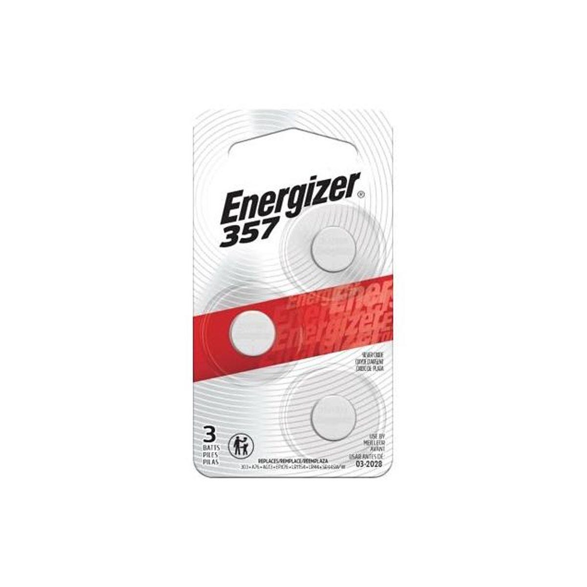 Energizer 3-Pack Button Cell 357/303 Batteries Energizer 3-Pack Button Cell 357/303 Batteries