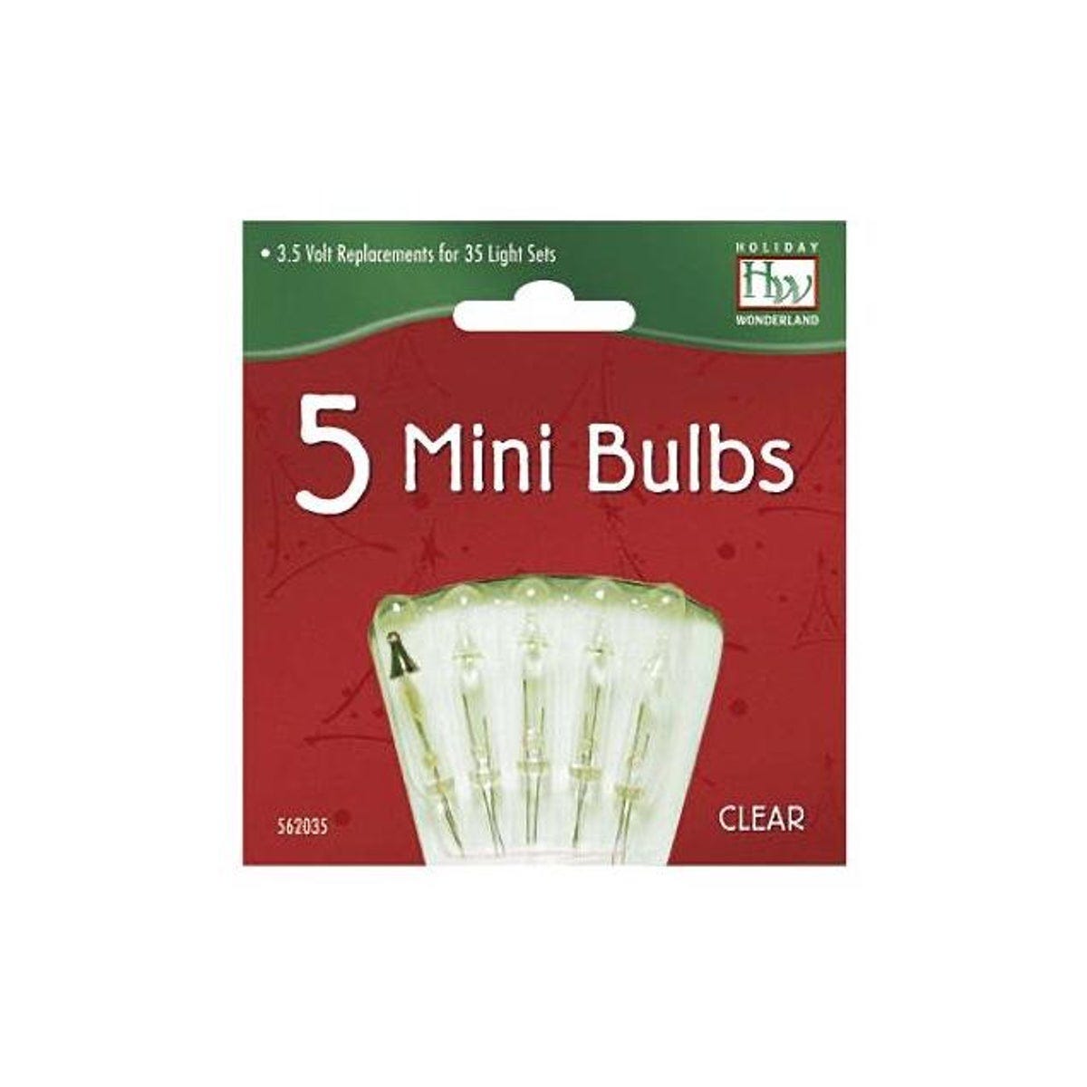 Holiday Wonderland Clear 3.5-4V X/B Christmas Lights Replacement Bulb (5-Pack)