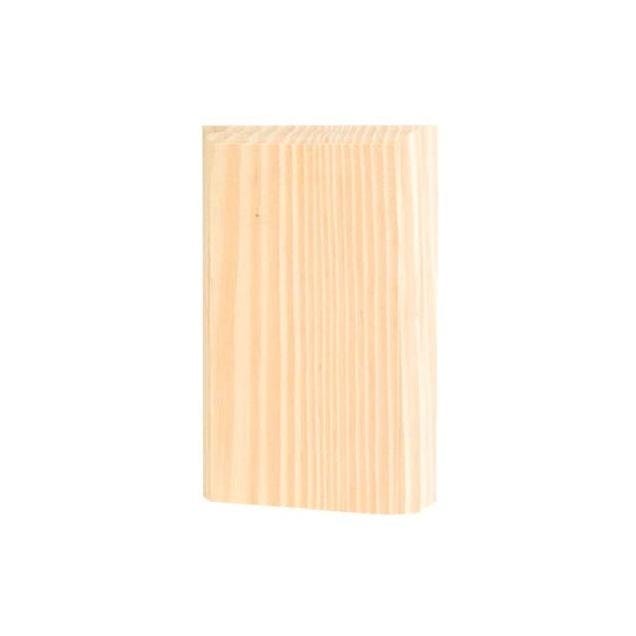 Waddell 6 In. x 3.75 In. x 1 In. Pine Corner Base Trim Block Moulding Waddell 6 In. x 3.75 In. x 1 In. Pine Corner Base Trim Block Moulding