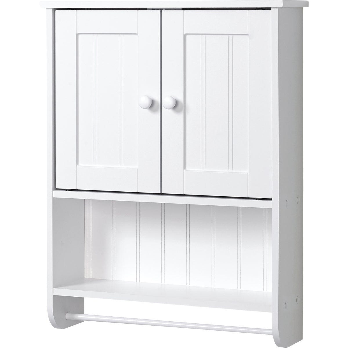 Zenith Country Cottage White 21-5/8 In. W. x 6-3/4 In. D. x 25-3/4 In. H. Wall Bath Cabinet