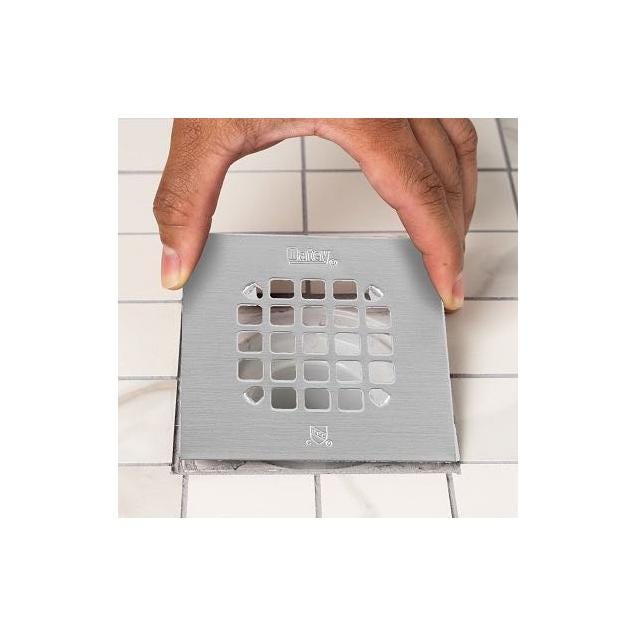 Oatey Polished Stainless Steel Square Shower Strainer With Ring - photo 3 Oatey Polished Stainless Steel Square Shower Strainer With Ring - photo 3