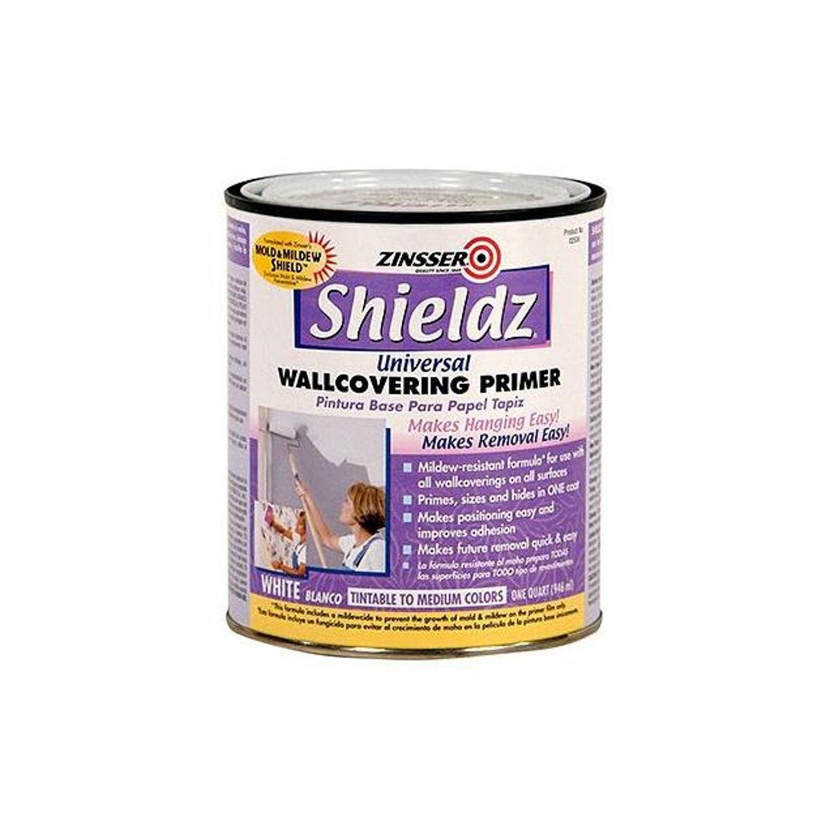 Zinsser Shieldz 1 Qt. Universal Wallcovering Primer Zinsser Shieldz 1 Qt. Universal Wallcovering Primer