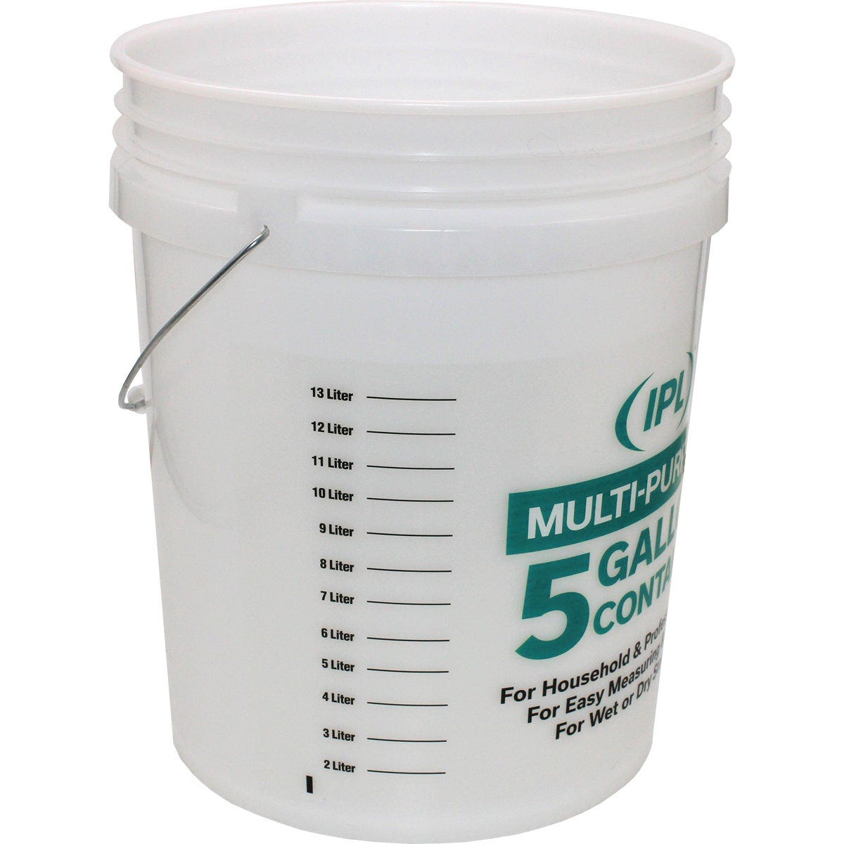 Leaktite 5 Gal. Clear Plastic Bucket with Measuring Increments - photo 4
