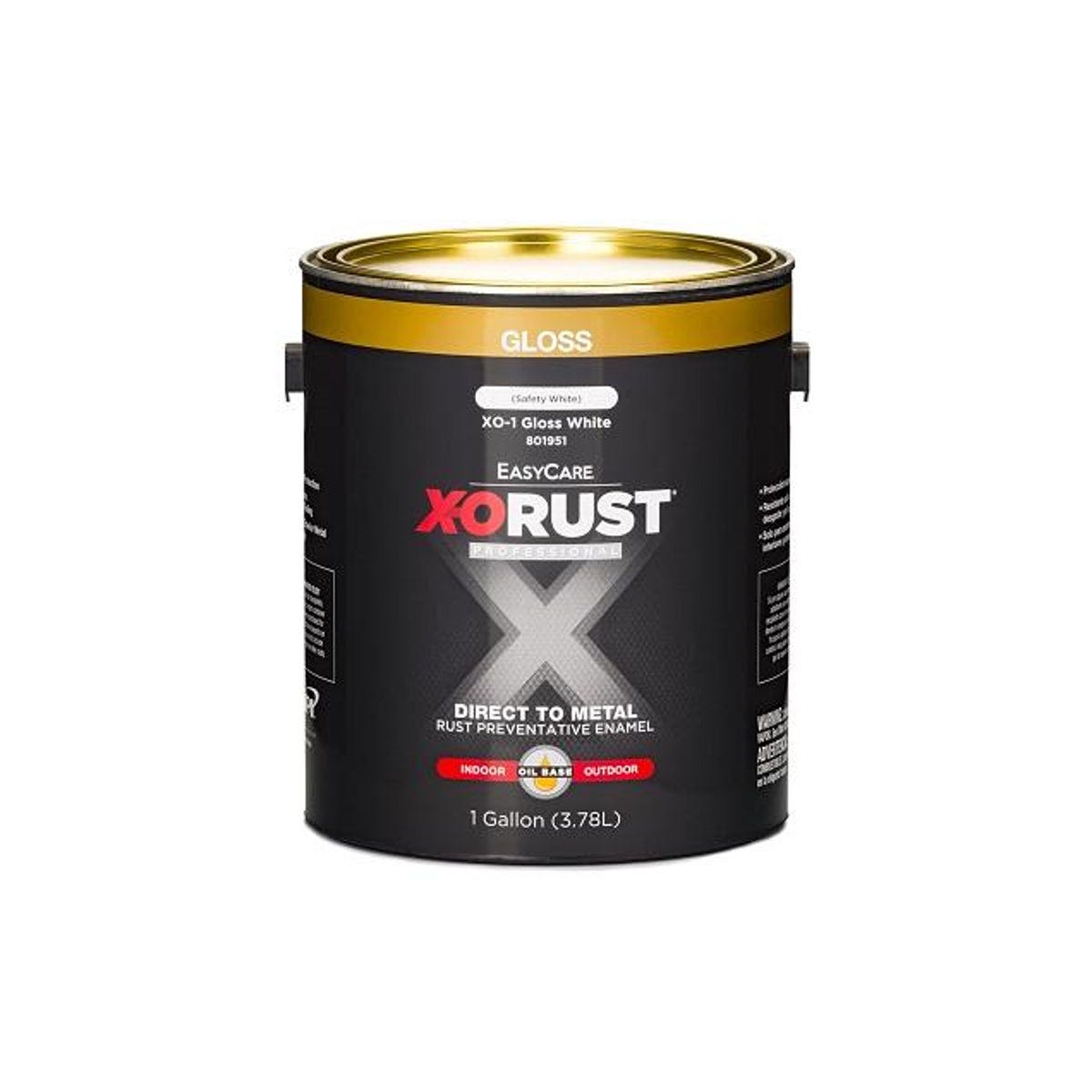 EasyCare X-O Rust 1 Gal. Gloss White Interior/Exterior Oil-Base Anti-Rust Enamel