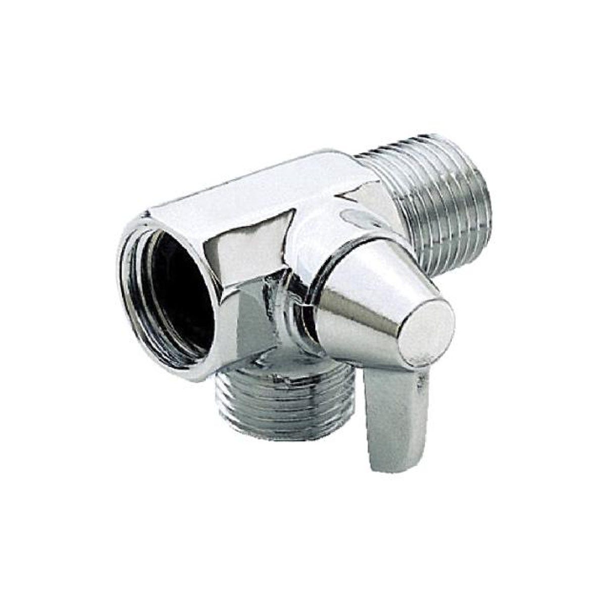 Master Plumber Chrome Finish Lever Shower Flow Diverter