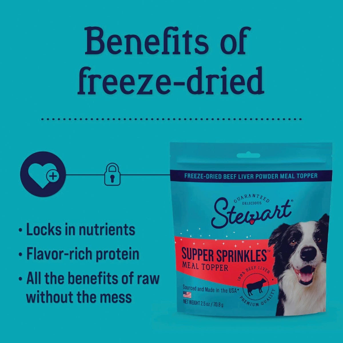 Stewart Supper Sprinkles 2.5 Oz. Beef Liver Dog Meal Topper - photo 4 Stewart Supper Sprinkles 2.5 Oz. Beef Liver Dog Meal Topper - photo 4