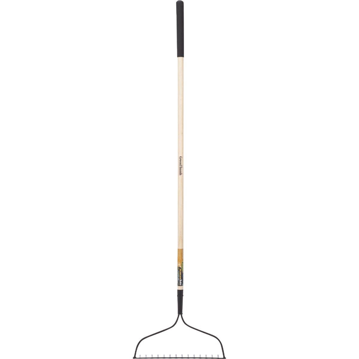 Green Thumb 16.25 In. Steel Bow Rake with Wood Handle (16-Tine) Green Thumb 16.25 In. Steel Bow Rake with Wood Handle (16-Tine)