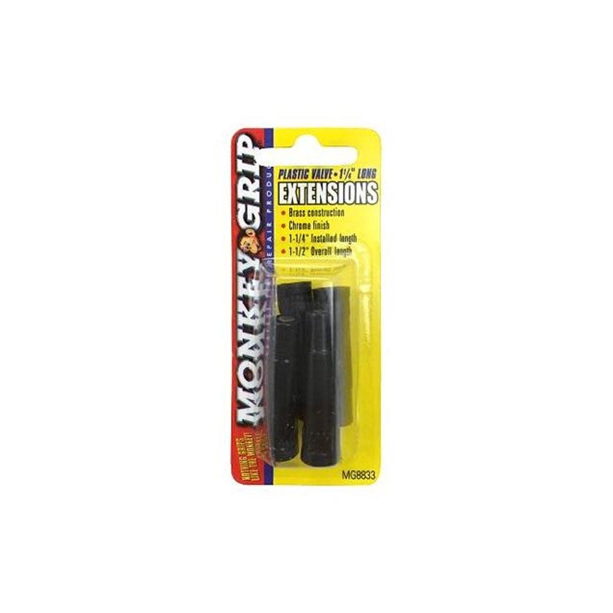 Monkey Grip 1-1/4 In. Plastic Valve Extension (4-Pack) Monkey Grip 1-1/4 In. Plastic Valve Extension (4-Pack)