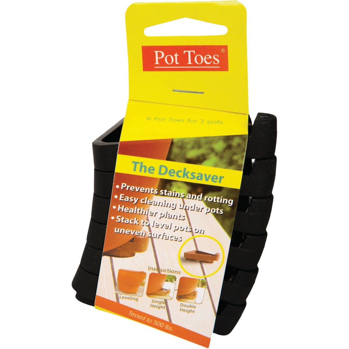 Bosmere Down Under 3 In. Stackable Black Pot Toes (6-Pack) - photo 3 Bosmere Down Under 3 In. Stackable Black Pot Toes (6-Pack) - photo 3
