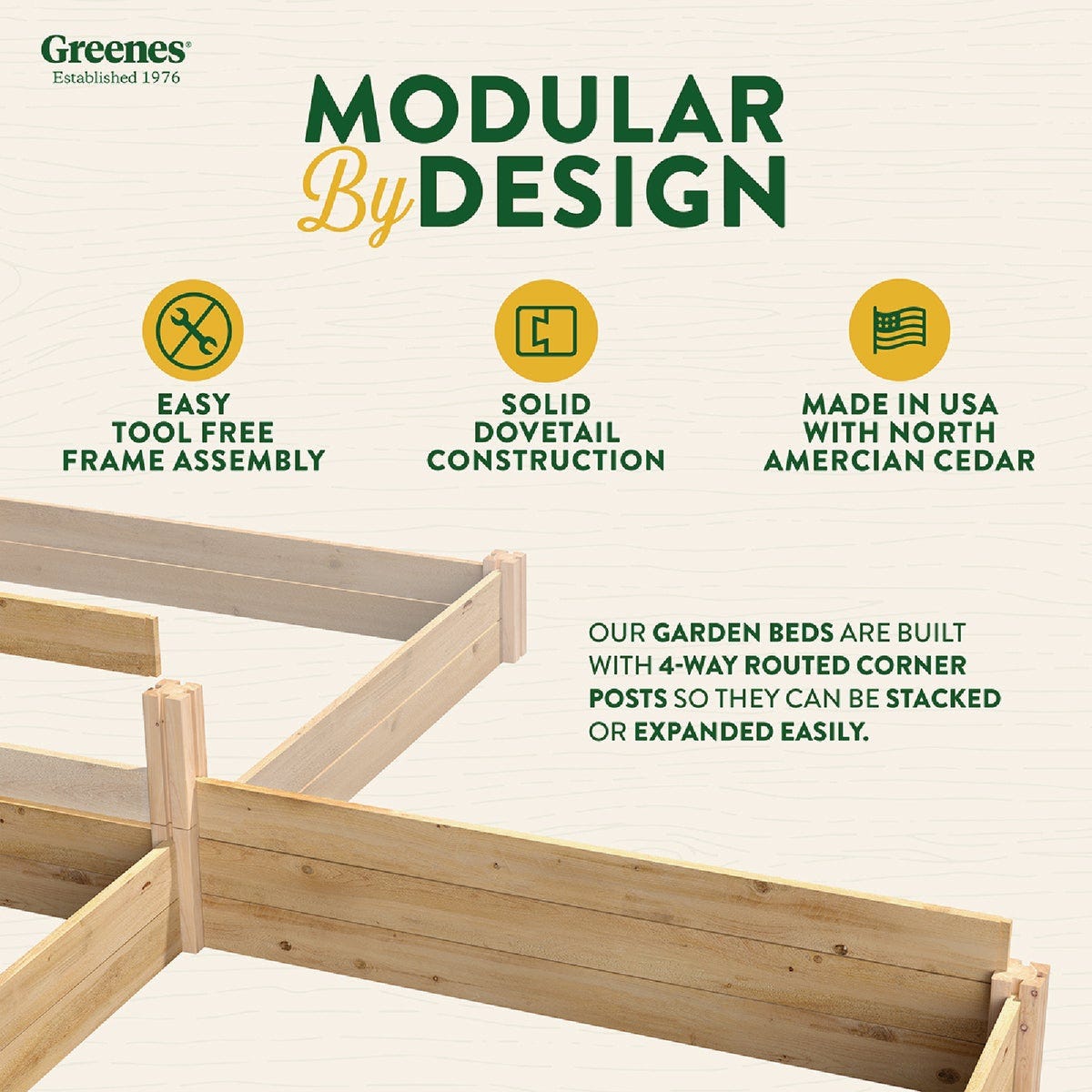 Greenes Fence 4 Ft. x 4 Ft. x 5.5 In. Cedar Raised Garden Bed - photo 5