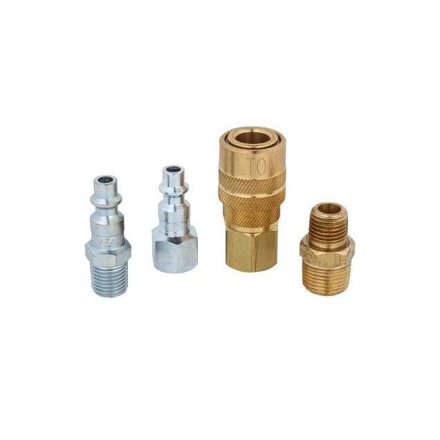 Milton M-Style Air Tool Coupler, Plug & Fitting Set (4-Piece) Milton M-Style Air Tool Coupler, Plug & Fitting Set (4-Piece)
