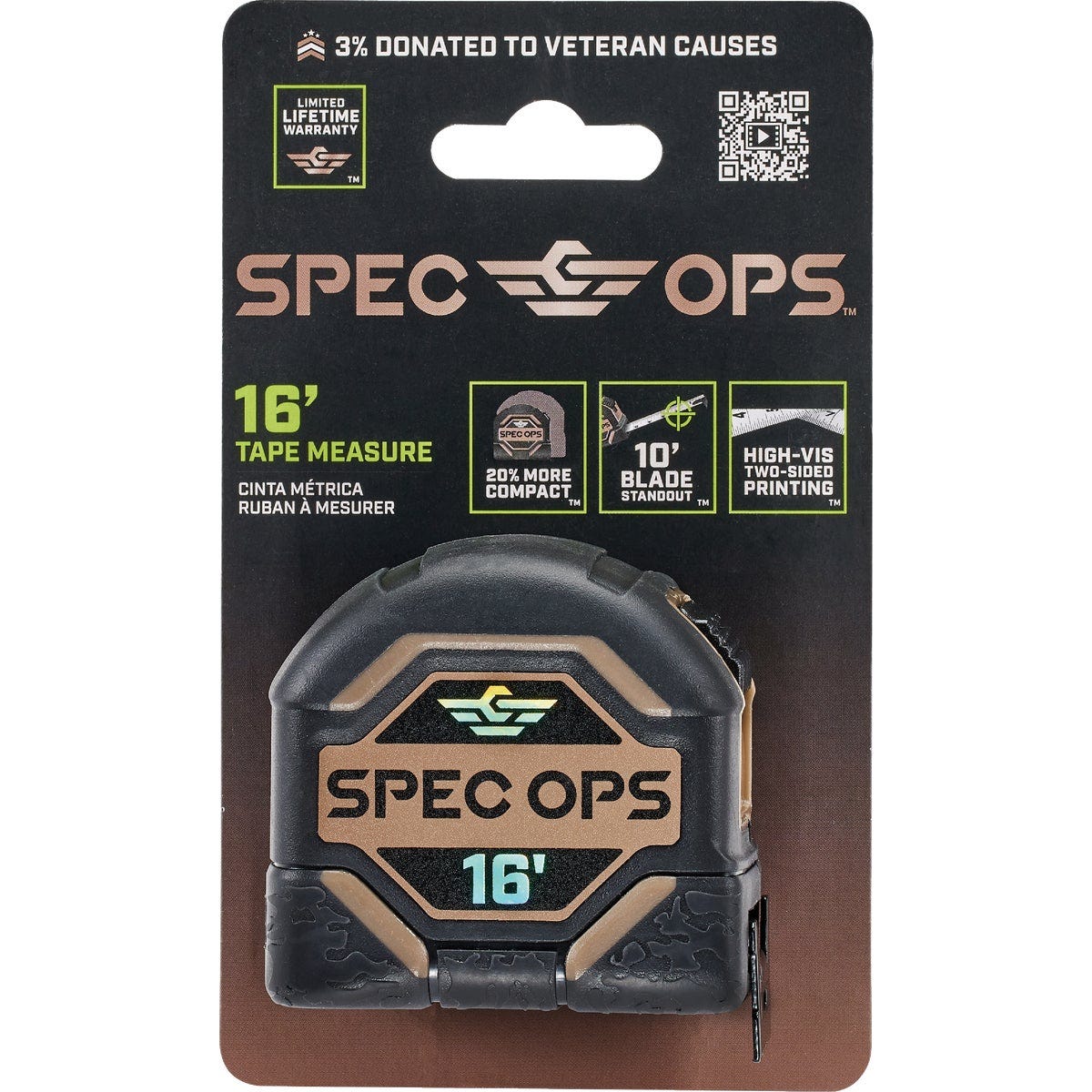 Spec Ops 16 Ft. Tape Measure - photo 2 Spec Ops 16 Ft. Tape Measure - photo 2