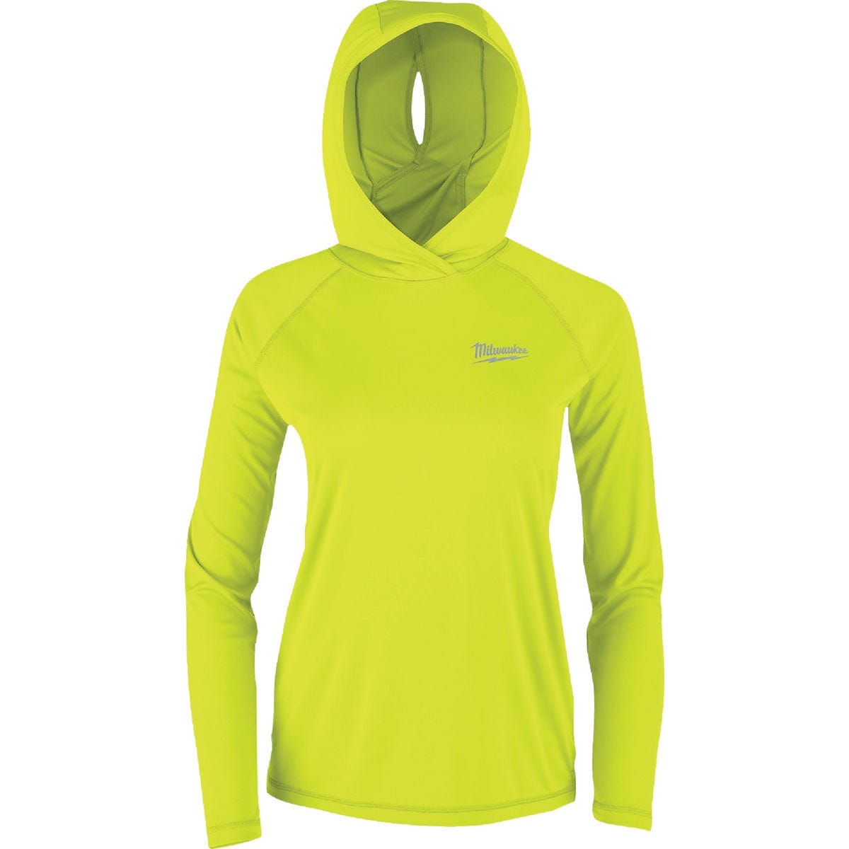 Milwaukee WORKSKIN Women's Large Yellow Hooded Sun Shirt Milwaukee WORKSKIN Women's Large Yellow Hooded Sun Shirt
