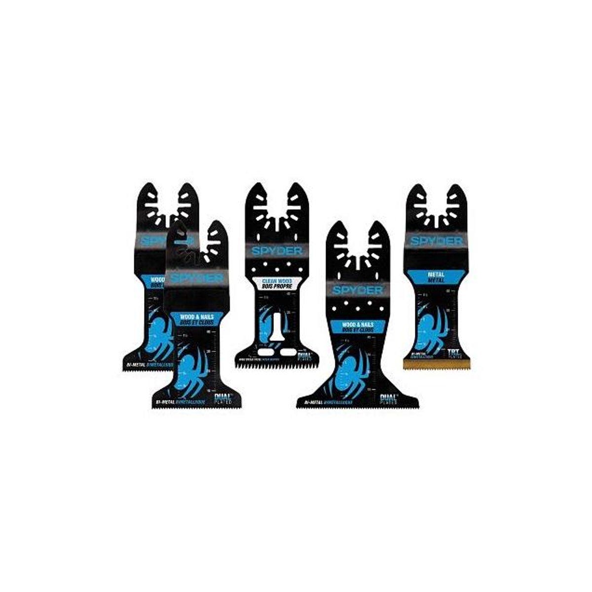 Spyder Oscillating Tool Blade Kit (5-Piece)