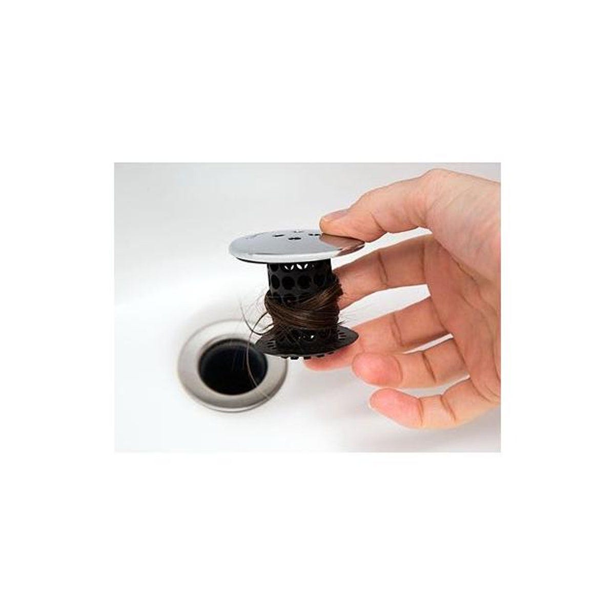 Tubshroom Black/Chrome Bathtub Drain Strainer - photo 3