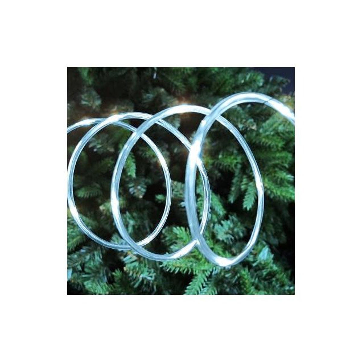 Sylvania Cool White 15 Ft. Timer/Battery Operated Silver Wire LED Micro Dot Christmas Tube Light Set Sylvania Cool White 15 Ft. Timer/Battery Operated Silver Wire LED Micro Dot Christmas Tube Light Set