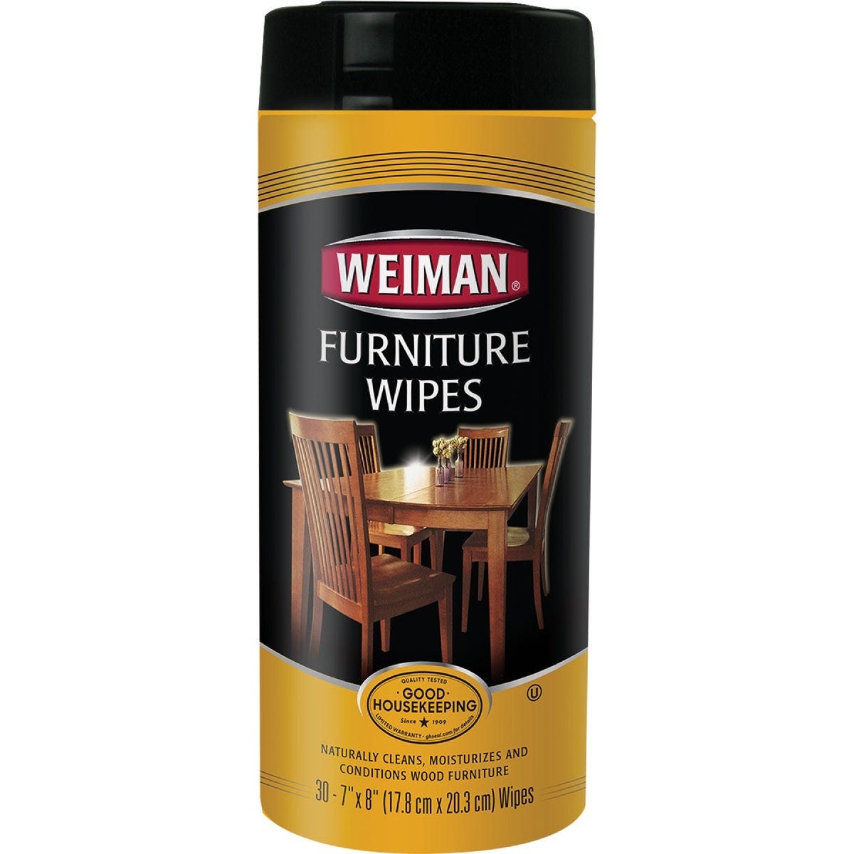 Weiman 7 In. x 8 In. Wood Furniture Polish Wipes (30-Count)-
