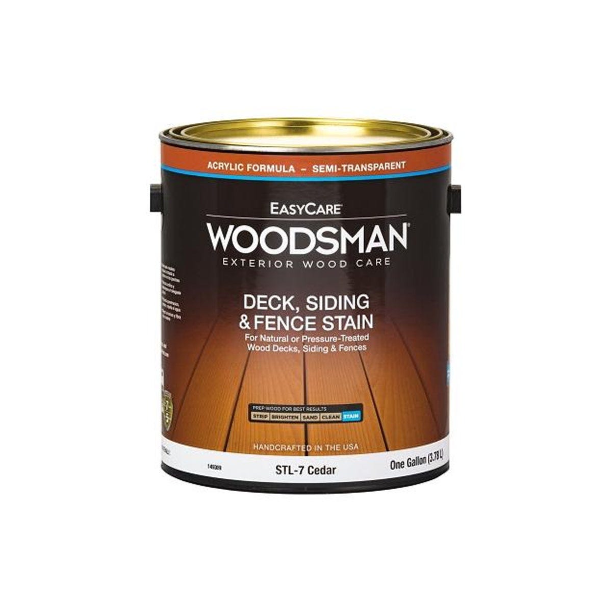 EasyCare Woodsman Semi-Transparent Cedar Acrylic Deck, Siding & Fence Stain, 1 Gal. EasyCare Woodsman Semi-Transparent Cedar Acrylic Deck, Siding & Fence Stain, 1 Gal.