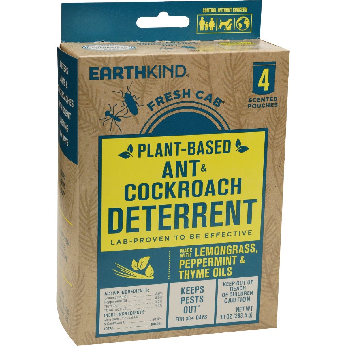 EarthKind Fresh Cab 30 to 60-Day Natural Ant & Roach Repellent Refill Pouch (2-Pack) - photo 2