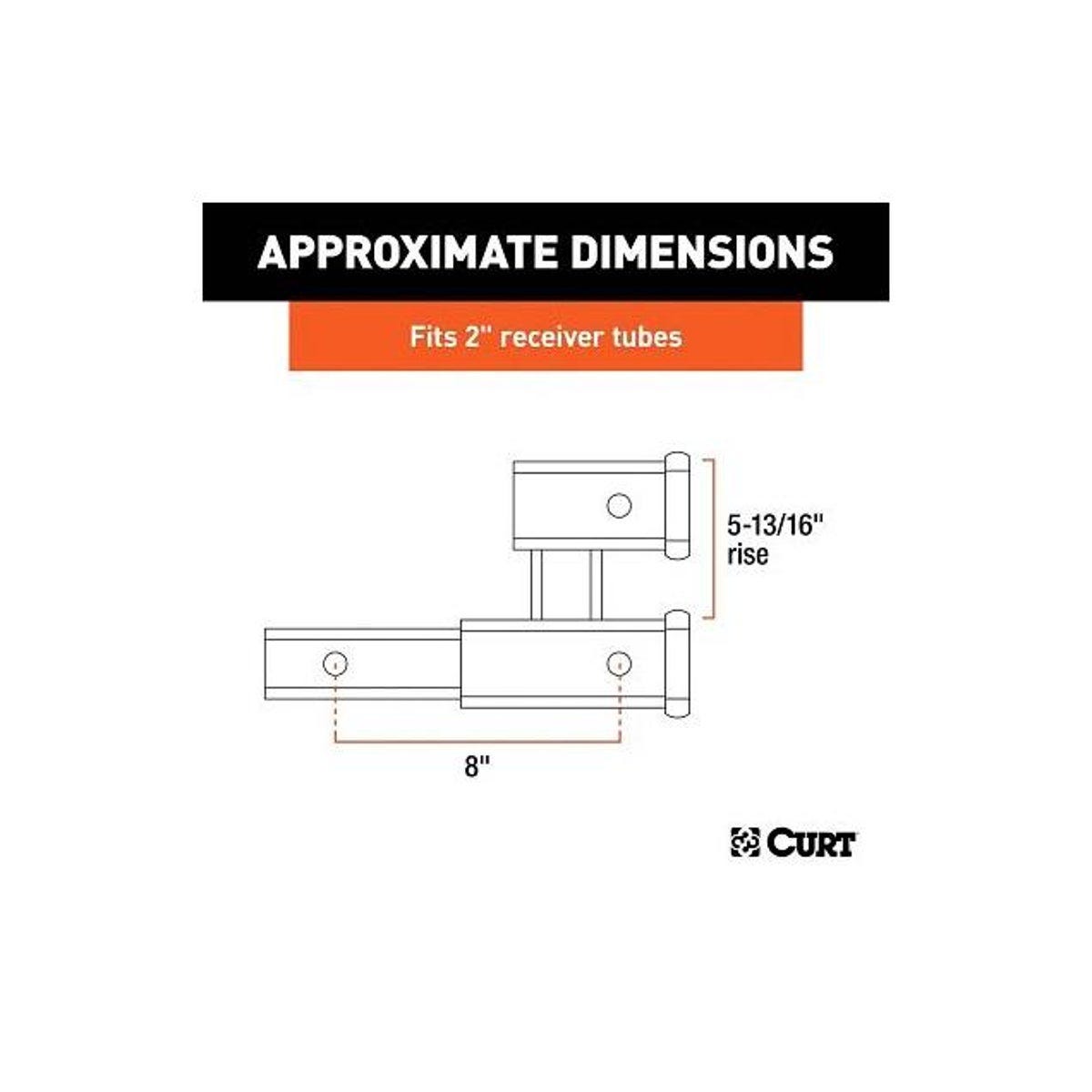 Curt 3500 Lb. 2 In. Dual Receiver Trailer Hitch Ball Mount - photo 3 Curt 3500 Lb. 2 In. Dual Receiver Trailer Hitch Ball Mount - photo 3