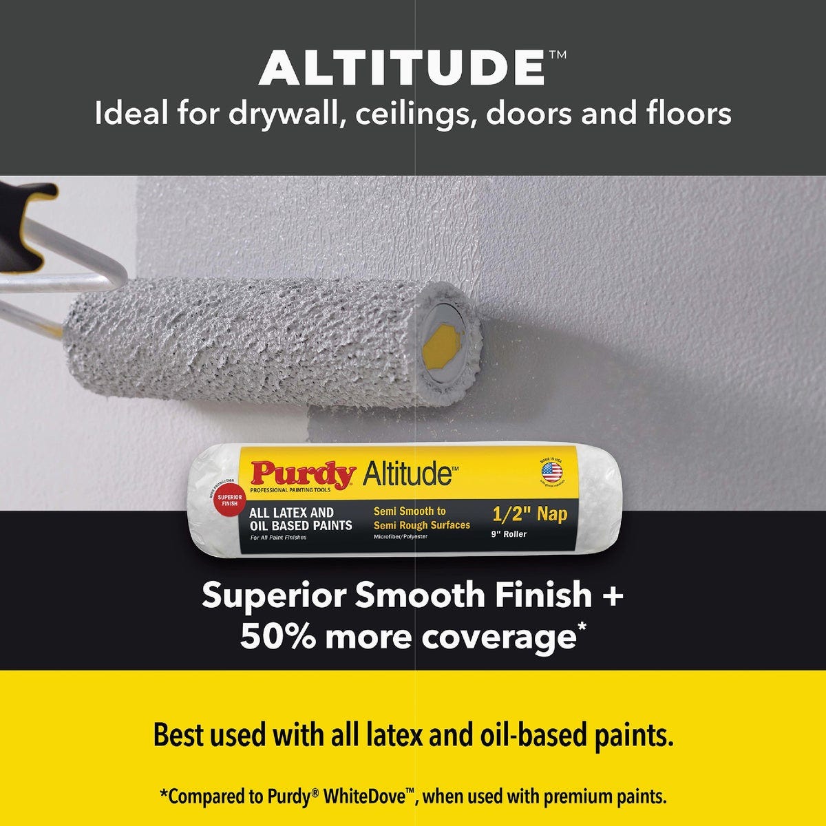 Purdy Altitude 9 In. x 3/8 In. Microfiber Roller Cover - photo 4