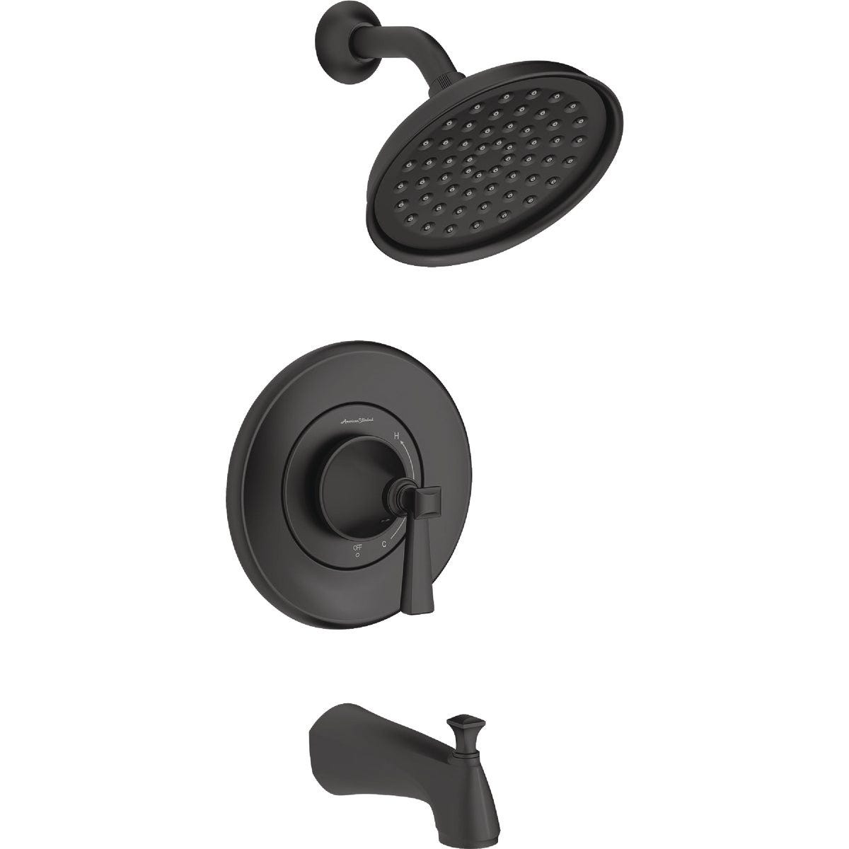 American Standard Glenmere Matte Black Single-Handle Lever Tub & Shower Faucet American Standard Glenmere Matte Black Single-Handle Lever Tub & Shower Faucet