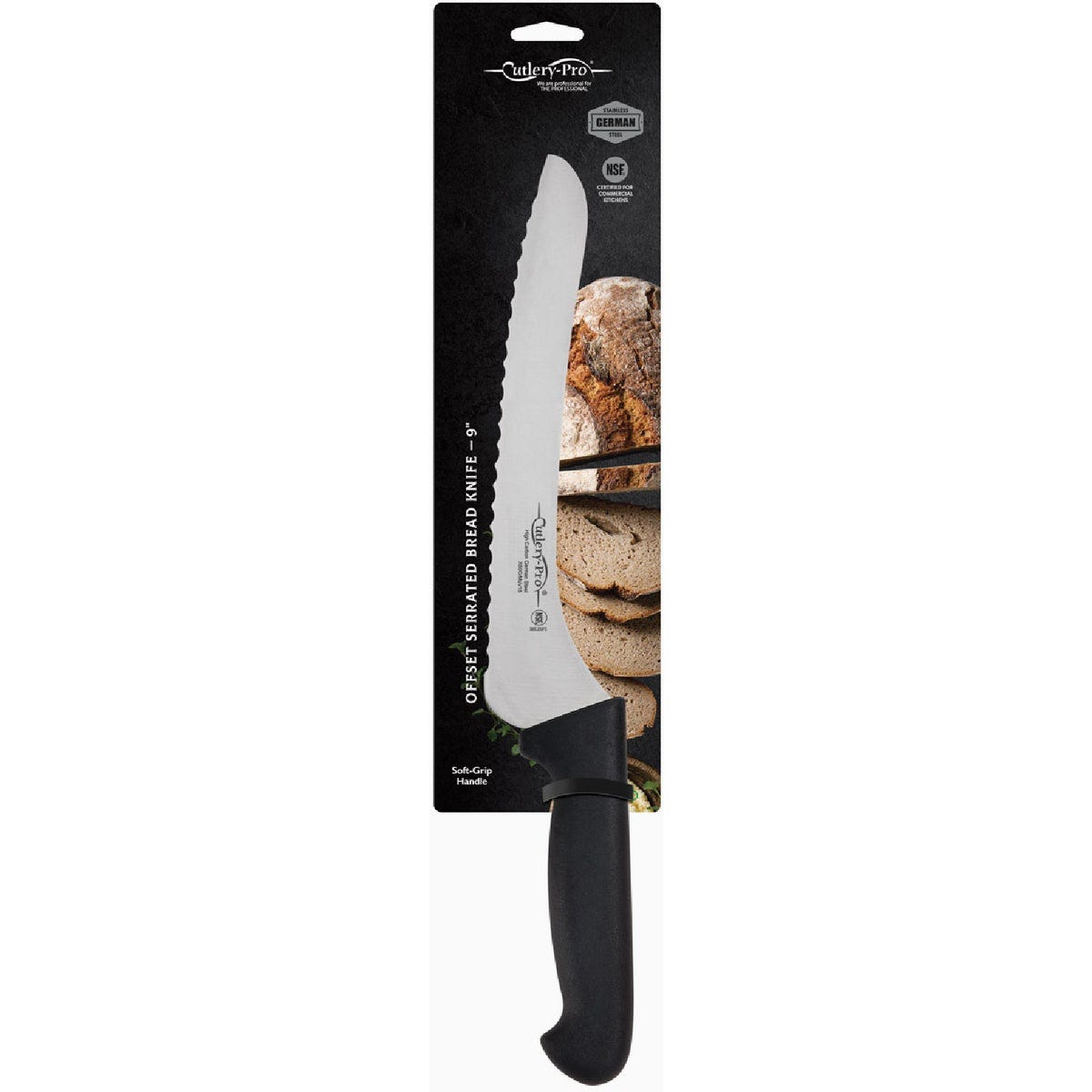 Cutlery-Pro 9 In. Serrated Offset Bread Knife w/Soft-Grip Handle