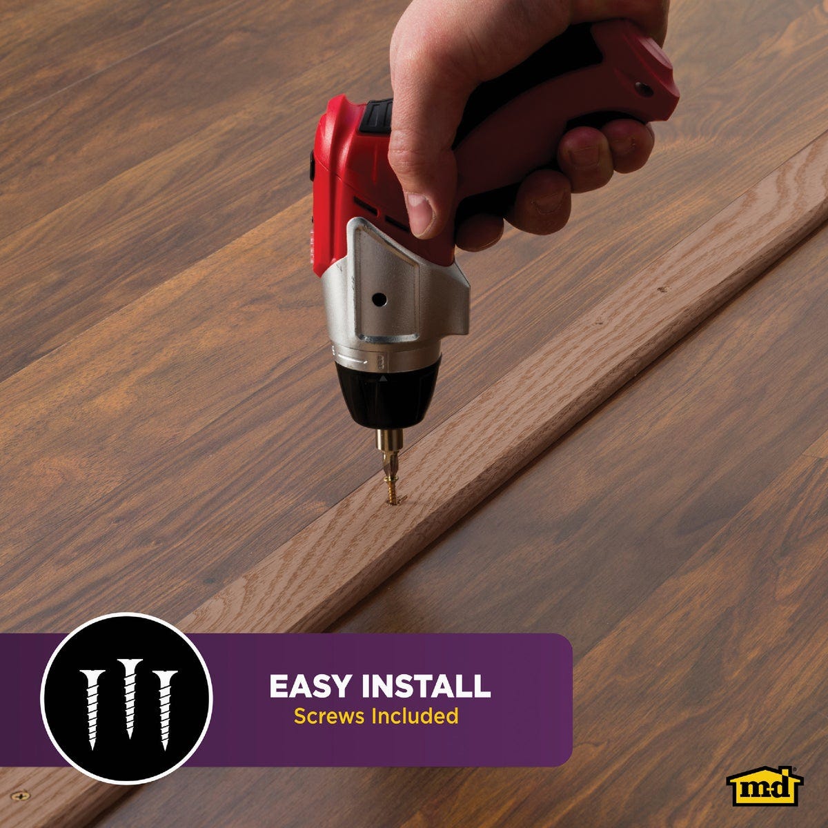 M-D Building Products 1-3/4 In. x 36 In. Unfinished Hardwood Seam Binder with Screws - photo 4 M-D Building Products 1-3/4 In. x 36 In. Unfinished Hardwood Seam Binder with Screws - photo 4