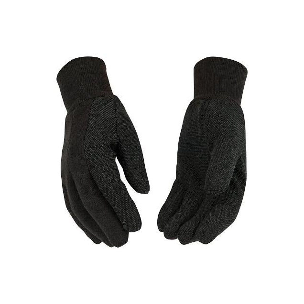 Kinco 3-Pack Men's Large Brown Heavyweight Cotton/Poly Dot Jersey Gloves