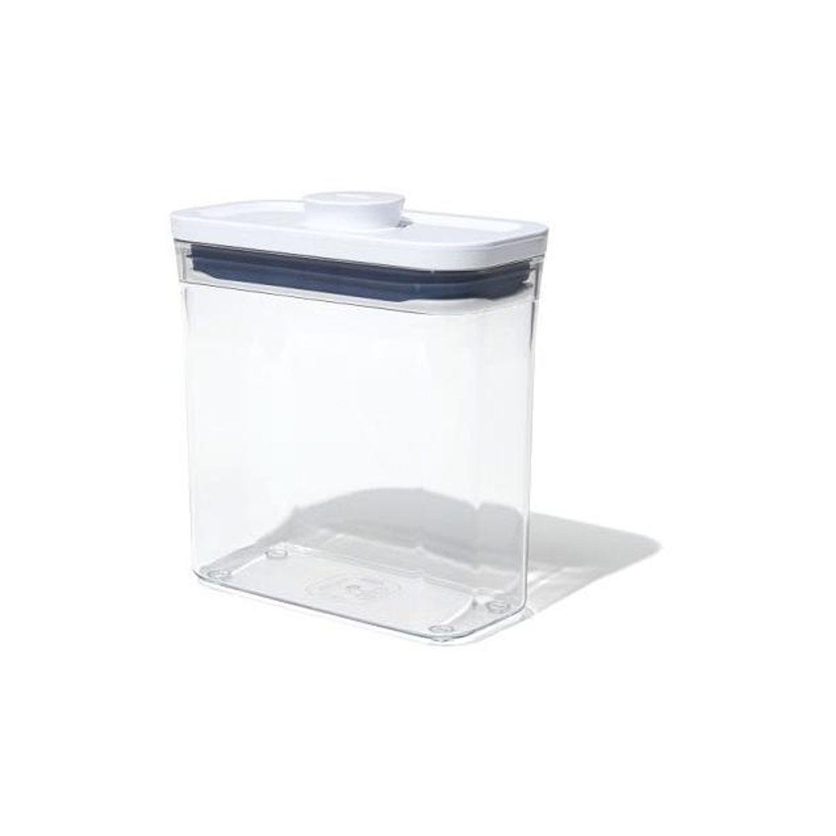OXO Good Grips POP Food Storage Container, Clear Plastic Rectangle, 1.2 Qt.