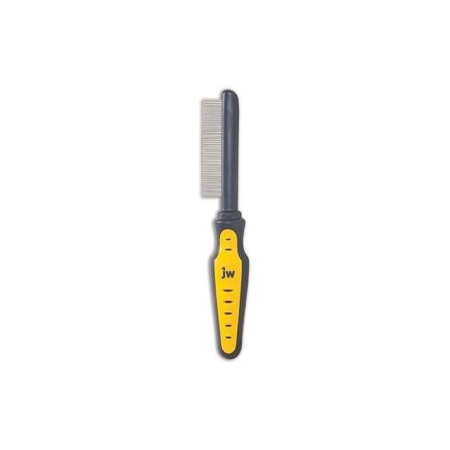 JW Pet Gray & Yellow Pet Flea Comb