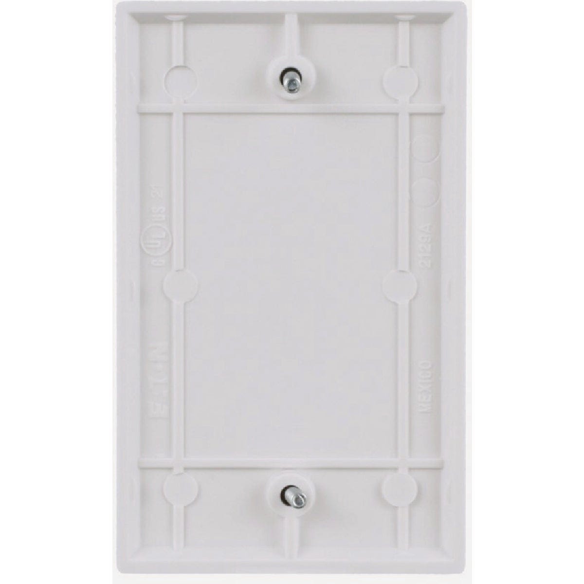 Eaton 1-Gang Standard Telephone & Coaxial Plastic Blank Wall Plate, White- - photo 4