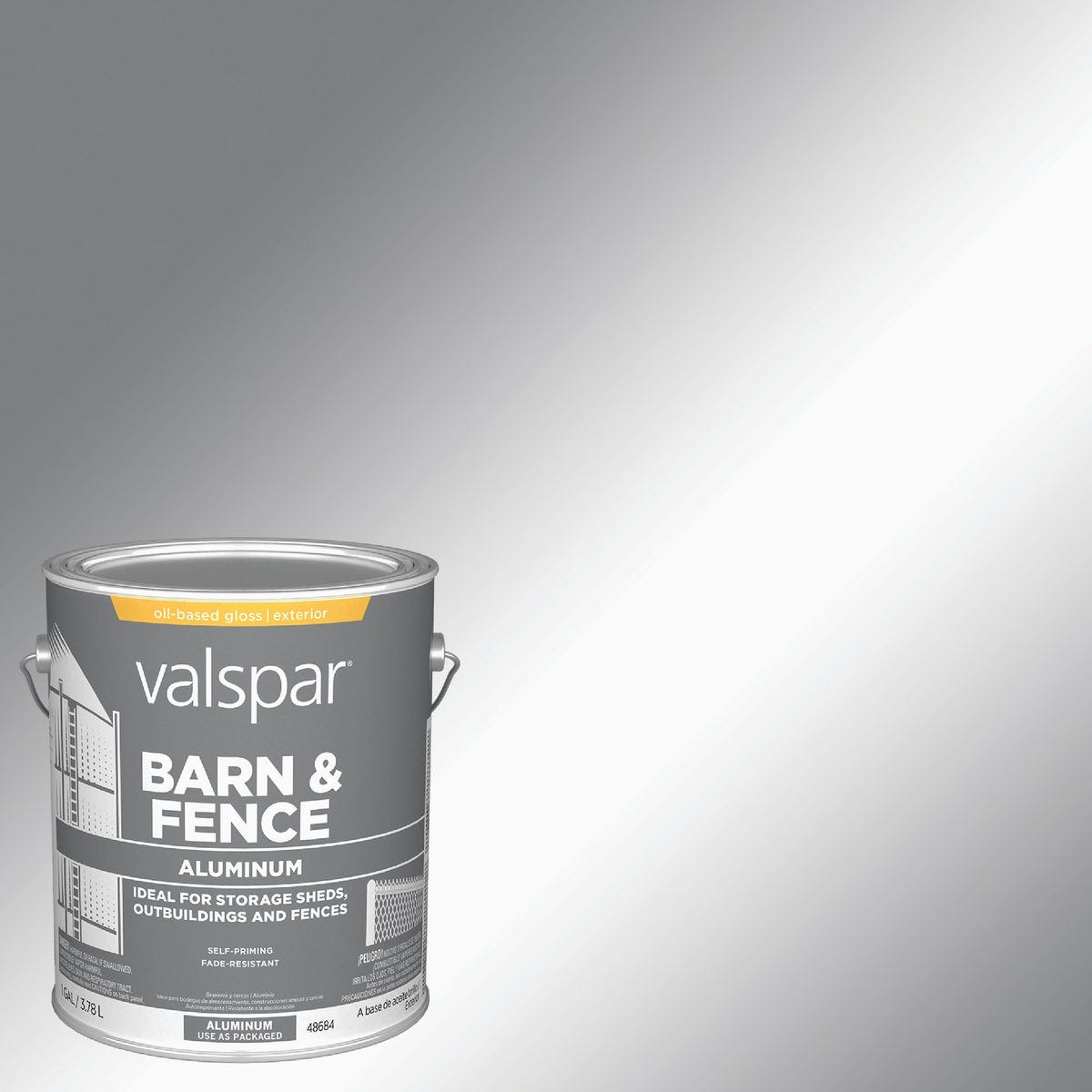Valspar Gallon Aluminum HD Resin Finish Aluminum Paint