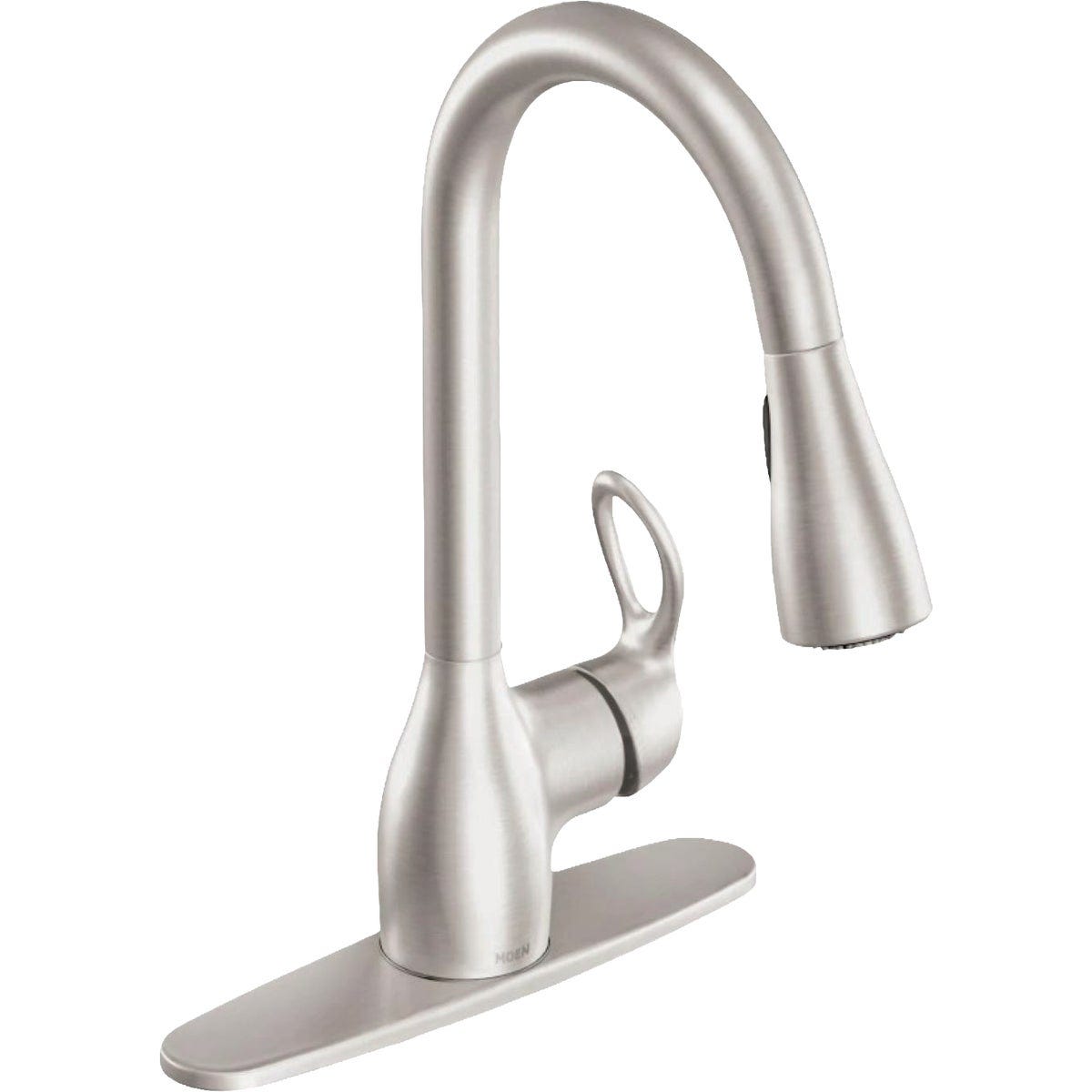 Moen Stainless Steel Kitchen Faucet With Pull-Down Spray Moen Stainless Steel Kitchen Faucet With Pull-Down Spray
