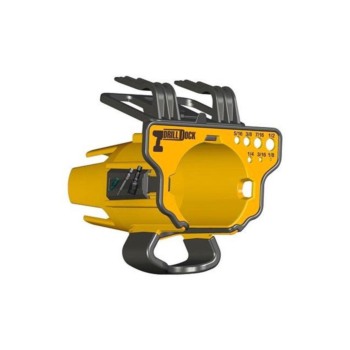 Drill Dock Yellow Drill Storage/Organizer Rack