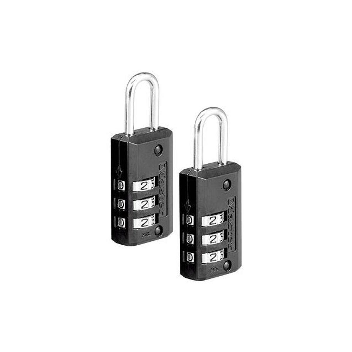Master Lock 13/16 In. W Combination Set-Your-Own Luggage Lock (2-Pack)
