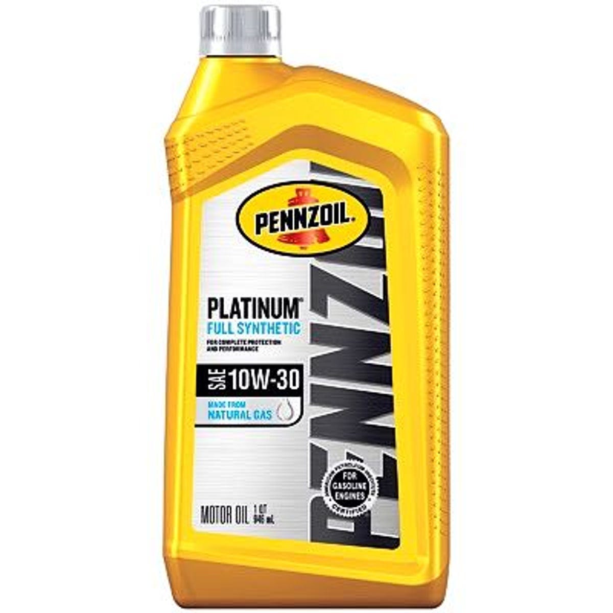 Pennzoil Platinum Full Synthetic 10W-30 Motor Oil, 1 Qt. - photo 2