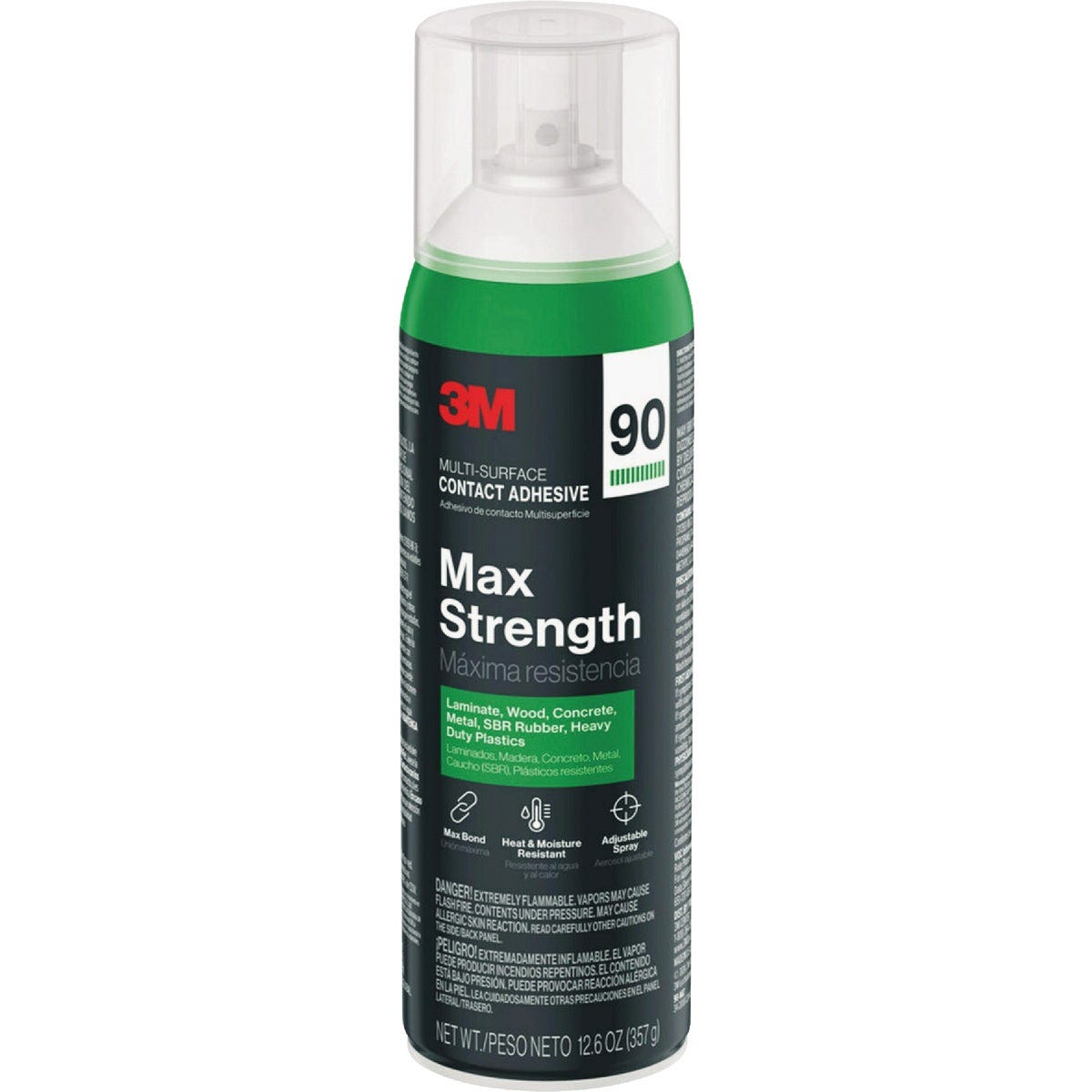 3M 90 Max Strength 12.6 Oz. Multi-Surface Contact Adhesive 3M 90 Max Strength 12.6 Oz. Multi-Surface Contact Adhesive