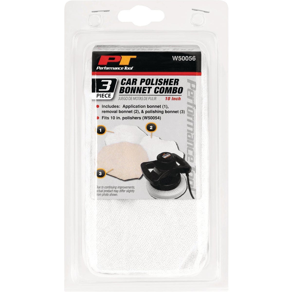 Performance Tool 10 In. Car Polisher Bonnet Kit (3-Piece) - photo 2 Performance Tool 10 In. Car Polisher Bonnet Kit (3-Piece) - photo 2