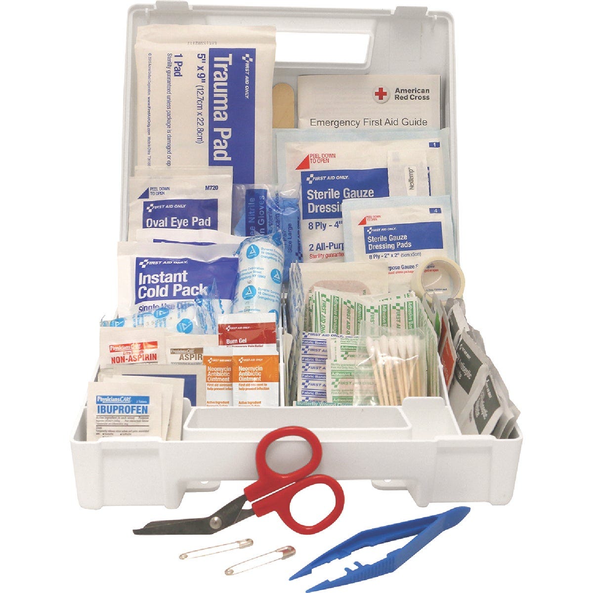 First Aid Only First Aid Kit with Plastic Case (180-Piece) First Aid Only First Aid Kit with Plastic Case (180-Piece)