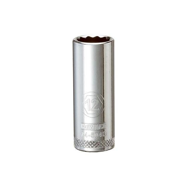 DeWalt 3/8 In. Drive 12mm 12-Point Deep Metric Socket DeWalt 3/8 In. Drive 12mm 12-Point Deep Metric Socket