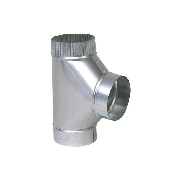 Imperial 7 In. x 7 In. x 7 In. 26-Gauge Galvanized HVAC Tee Imperial 7 In. x 7 In. x 7 In. 26-Gauge Galvanized HVAC Tee