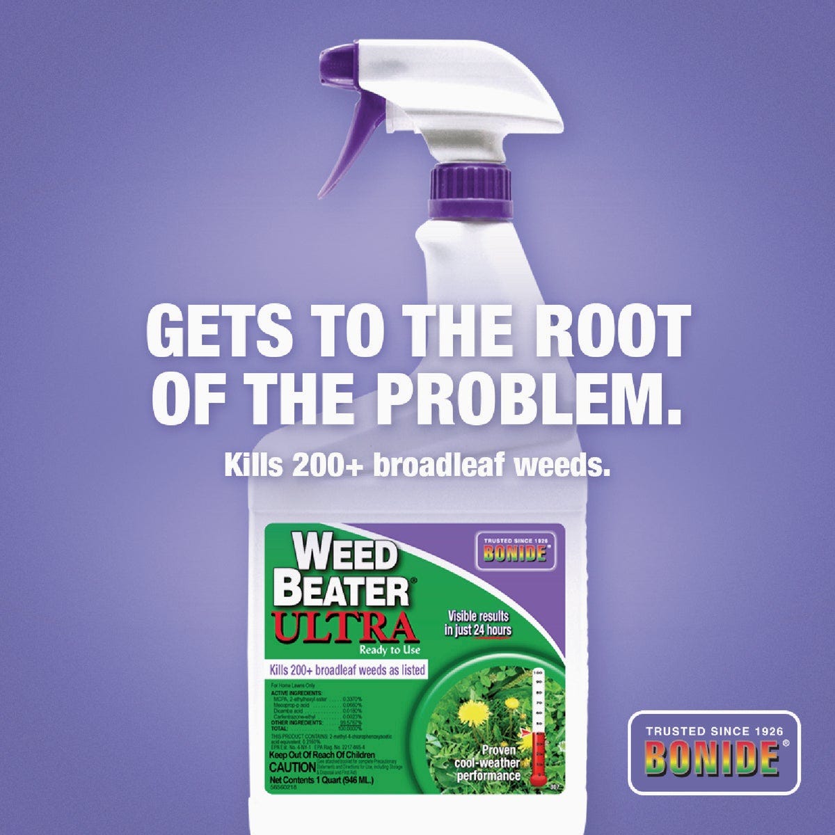 Bonide Weed Beater Ultra 32 Oz. Ready To Use Trigger Spray Fast-Acting Broadleaf Weed Control - photo 3