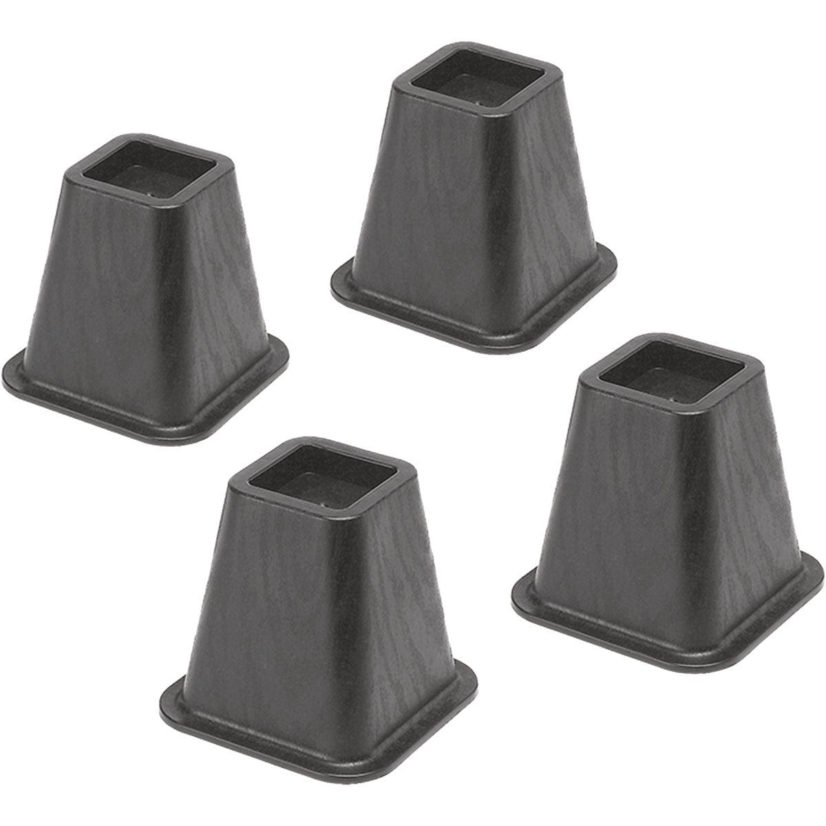 Whitmor 6 In. Black Bed Risers (4-Pack) - photo 2