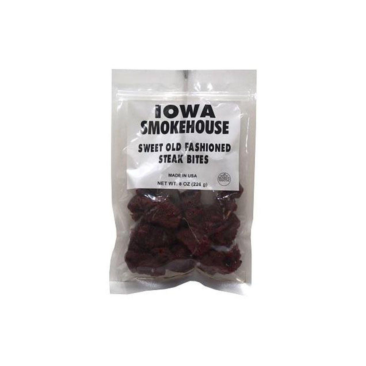 Iowa Smokehouse 8 Oz. Steak Bites Sweet Old Fashioned Jerky