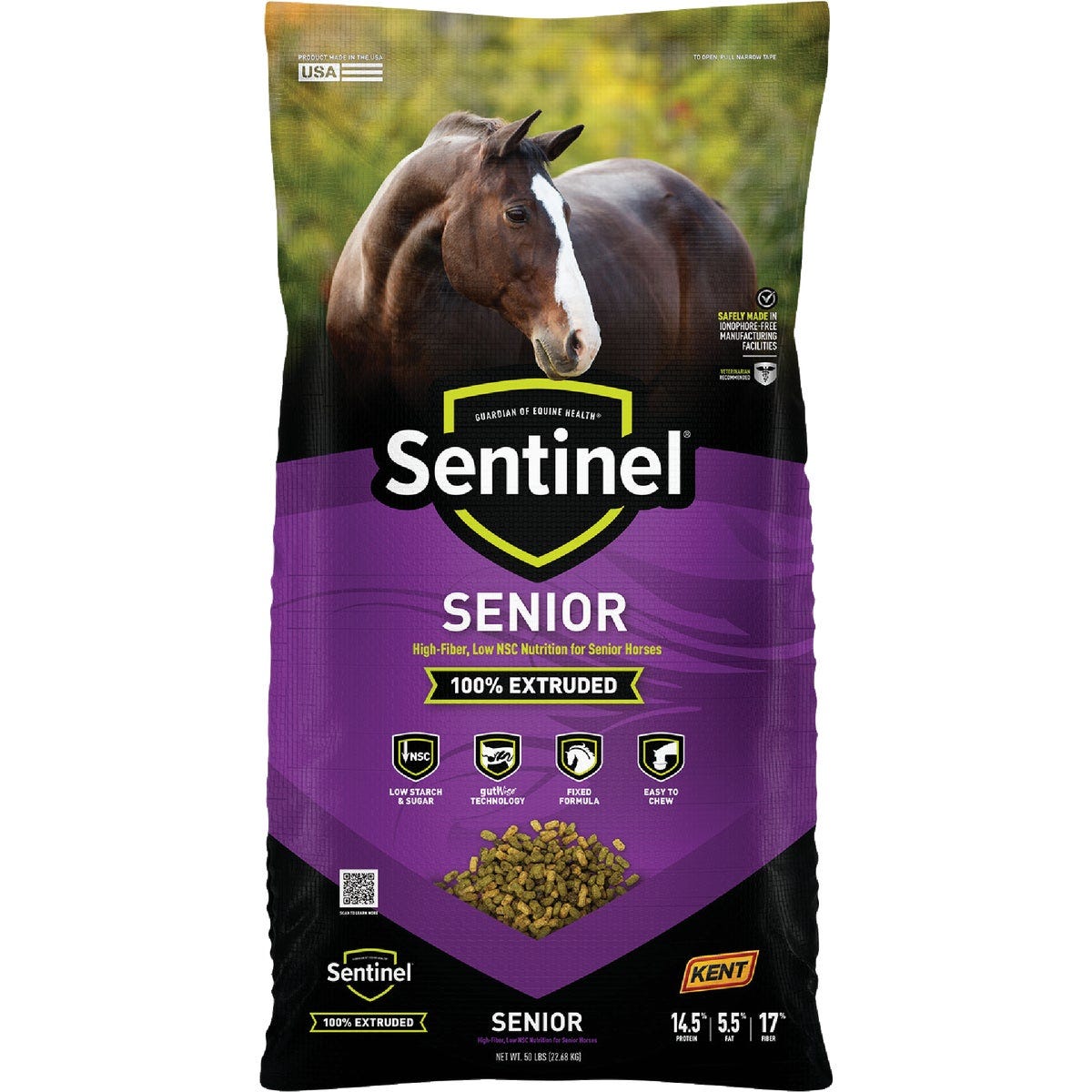 Kent Sentinel Senior SR 50 Lb. Horse Feed Kent Sentinel Senior SR 50 Lb. Horse Feed