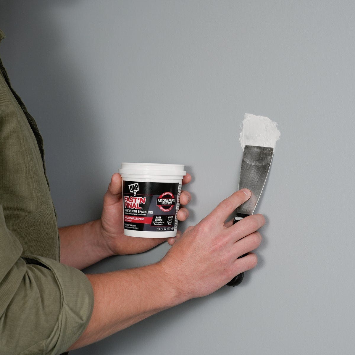 Dap Fast 'N Final 1 Pt. Lightweight Latex Patch & Prime Spackling - photo 4